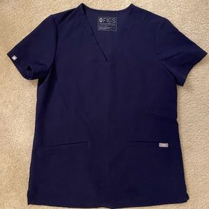 FIGS navy blue scrub top. Size small.